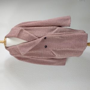 Lucky Brand Faux Sherpa Teddy Bear Coat Dusty Rose Size Lg Womens